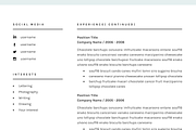 Resume CV Template for Word, a Resume Template by GResume (Thumbnail 9 of 9)