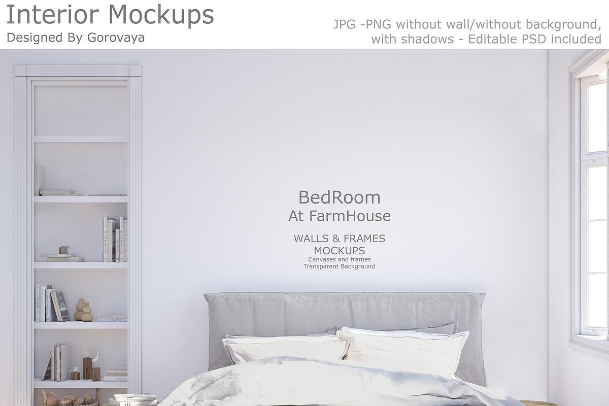 Interior Mockup, Bedroom Mockup, a Household Mockup by Designed By Gorovaya (Photo 1 of 7)