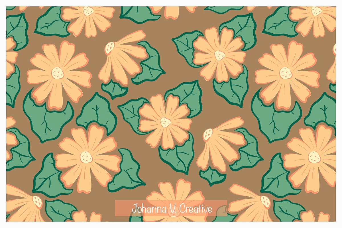 Spring Bunny Mini Pattern Collection, an Illustration by Johanna V. Creative (Photo 2 of 4)