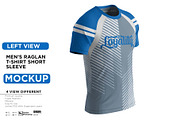 Men's Raglan T-Shirt Short Mockup, a Hoody Mockup by Nanggroe Scripting (Thumbnail 6 of 7)