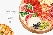 Italian Brunch Watercolor, a Food Illustration by Volha Studio (Thumbnail 3 of 11)