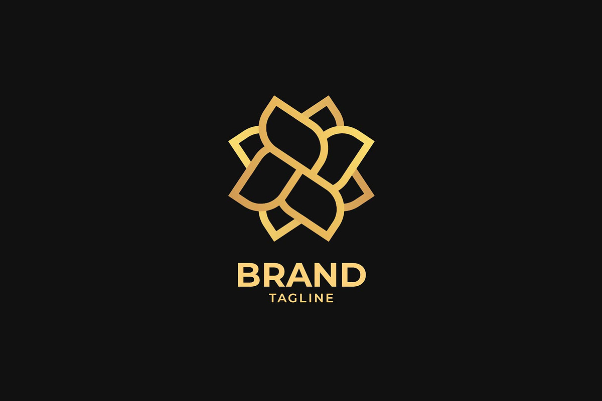 Elegant Golden Flower Logo, a Branding & Logo Template by TA Branding (Photo 3 of 3)