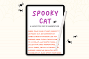 Spooky Cat | Handwritten Font, a Handwritten Font by EGAFontStudio (Thumbnail 6 of 7)