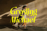 Grosling Michael Elegant Serif, a Serif Font by Cruzine (Thumbnail 1 of 8)