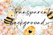 Bee Theme Clipart Set, an Illustration by BigCakeBee (Thumbnail 2 of 4)