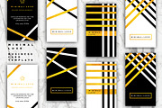 4 Golden Luxury Business Cards, a Business Card Template by Everyday Monster Creative (Thumbnail 2 of 4)
