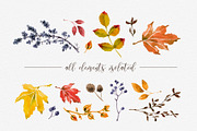 Autumn watercolor clipart, a Graphic by Cheeba Ribba Designs (Thumbnail 5 of 5)