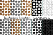 Square Rope Lattice Patterns, a Pattern Graphic by Melissa Held Designs (Thumbnail 1 of 4)