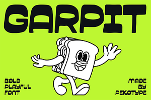 Garpit Organic Reverse Contrast Font, a Sans Serif Font by Pekotype