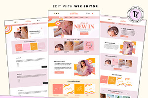 Peach Wix Store Website Template