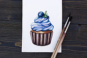 Sweet Dreams. Watercolor Sweets, a Food Illustration by Olga Olmix (Thumbnail 11 of 12)