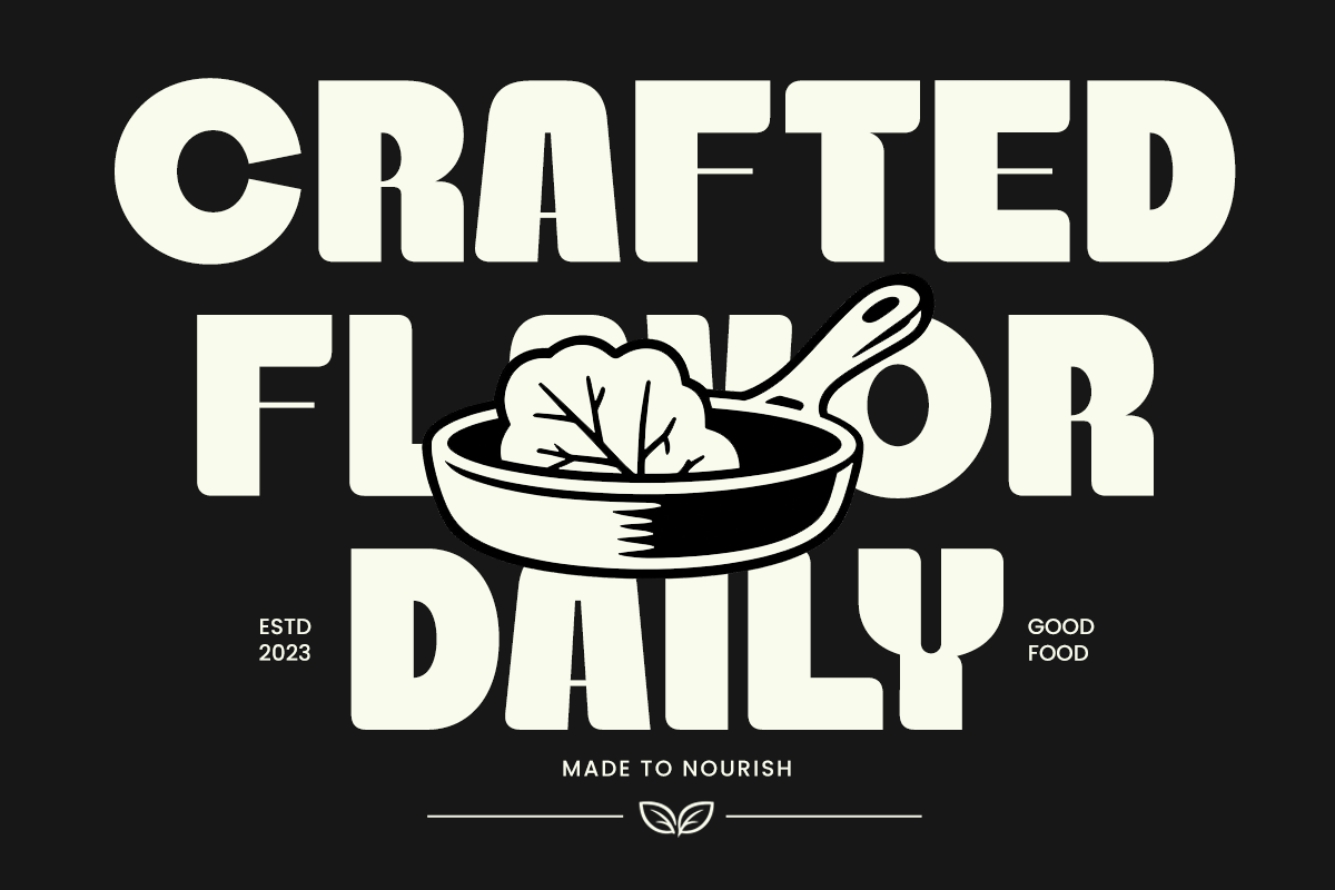 Sogra – Bold Food Packaging Font, a Sans Serif Font by Say Studio (Photo 8 of 10)