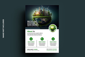 Green Energy Flyer Template Design, a Flyer Template by graphics city