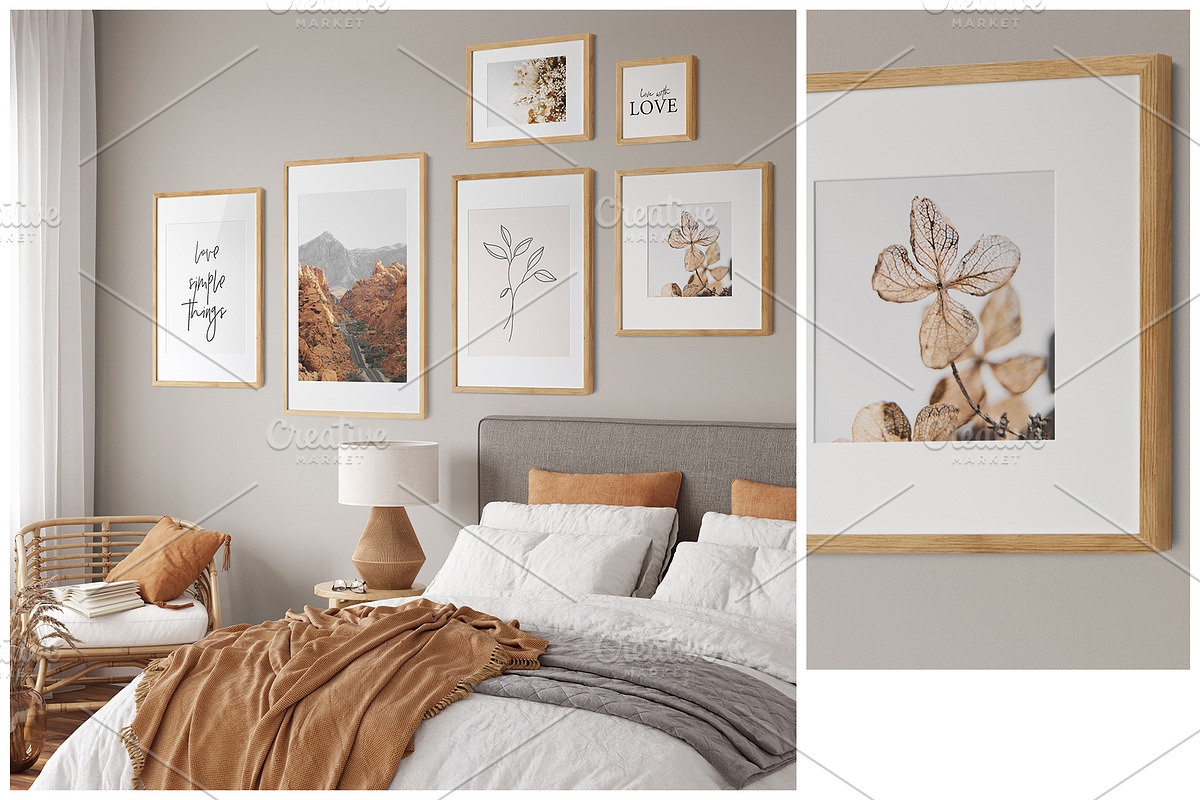 Frame & Wall Mockup Bundle, a Print Template by Yuri-U (Photo 13 of 25)