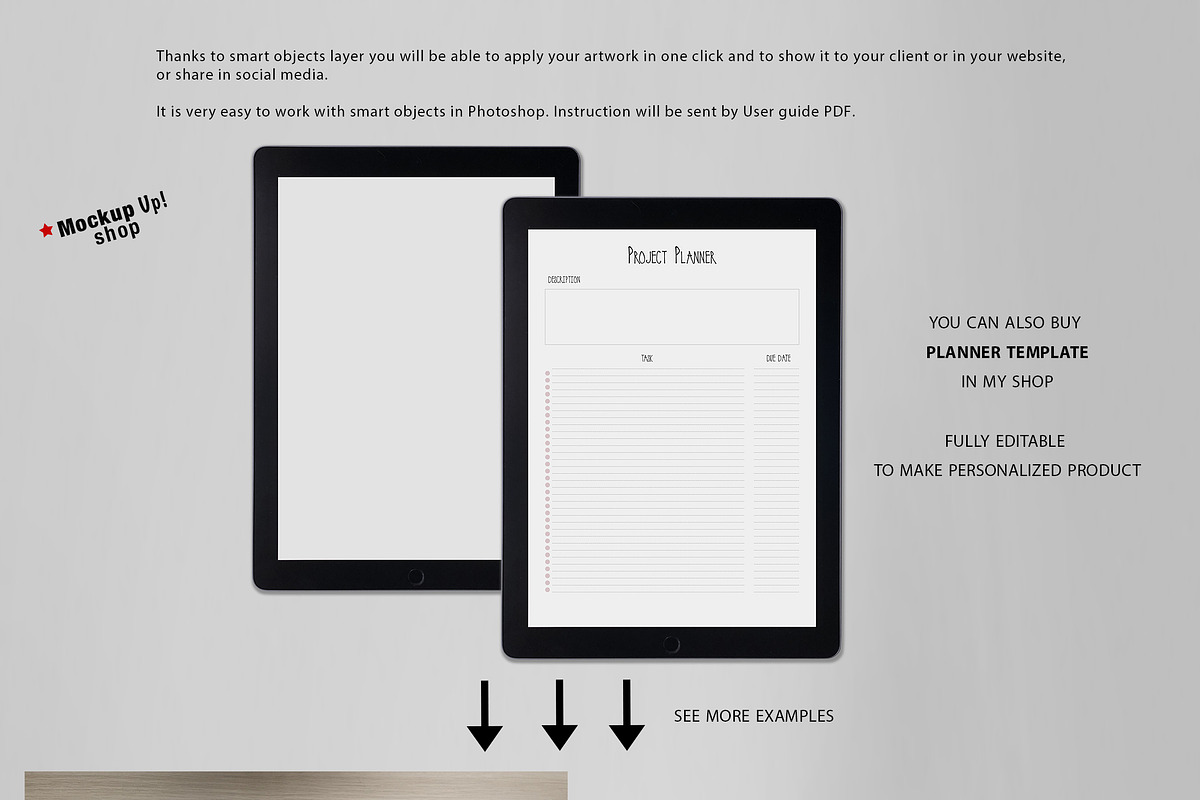 Planner Mockup Set, a Product Mockup by Mockup Up! (Photo 2 of 2)
