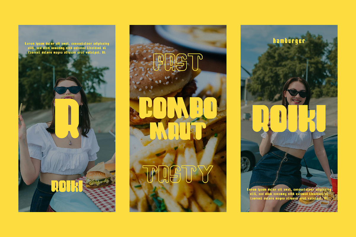 ROIKI - Sans Serif Display Font, a Sans Serif Font by Boril Std (Photo 15 of 17)
