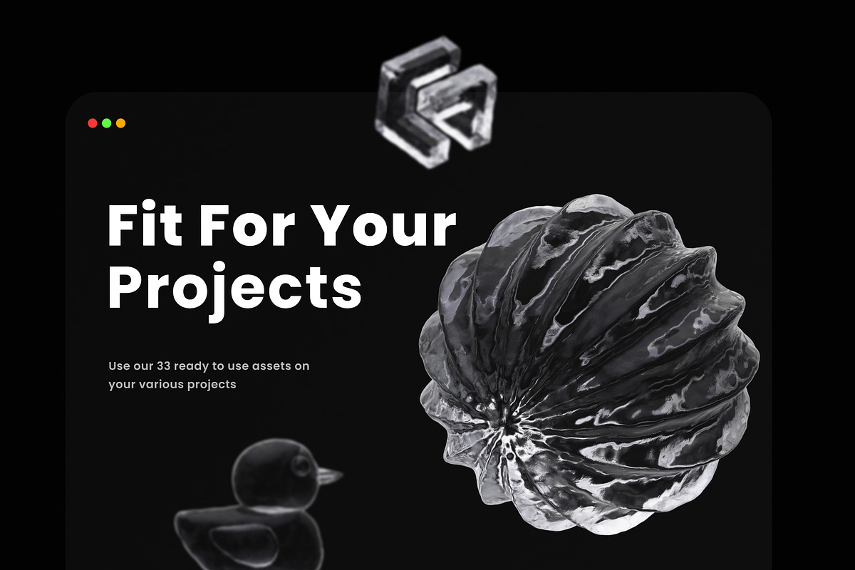 3D Ice Material Icons, an Object 3D Model by Azam Creative (Photo 4 of 5)
