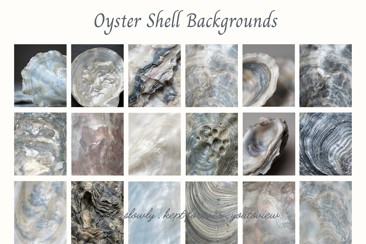 Oyster Shell Textures Backgrounds, a Background Graphic by youtoview (Photo 7 of 12)