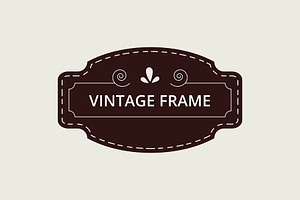 100 Vintage Label Shape Design