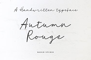 Autumn Rouge Handwriting Script, a Handwritten Font by Badsign Type (Thumbnail 1 of 5)