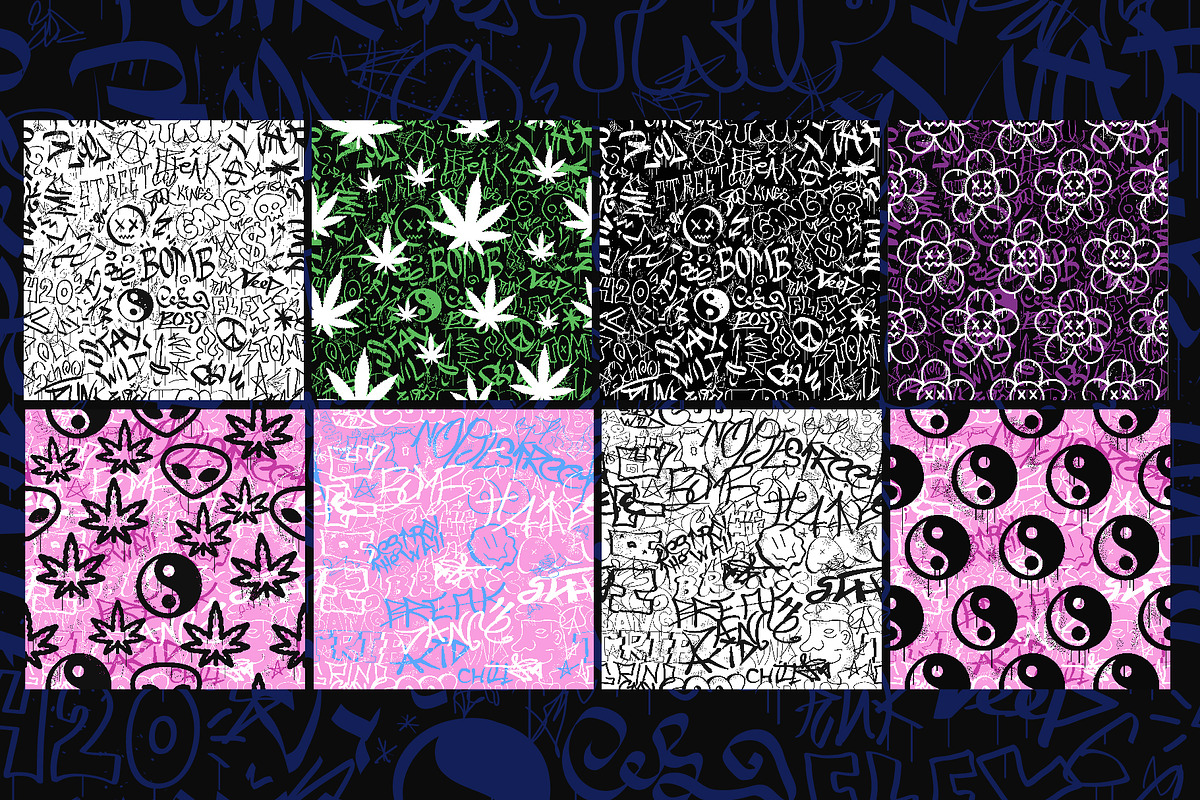 Graffiti Bundle – Vector Set, a Decorative Illustration by Slavko Kahovsky (Photo 3 of 5)