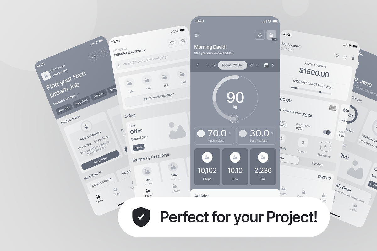 UIblueprint Wireframe Kit (Vol - 01) preview 7