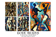 Body Shapes Paintings, a Decorative Illustration by Digital Art Creations (Thumbnail 2 of 5)