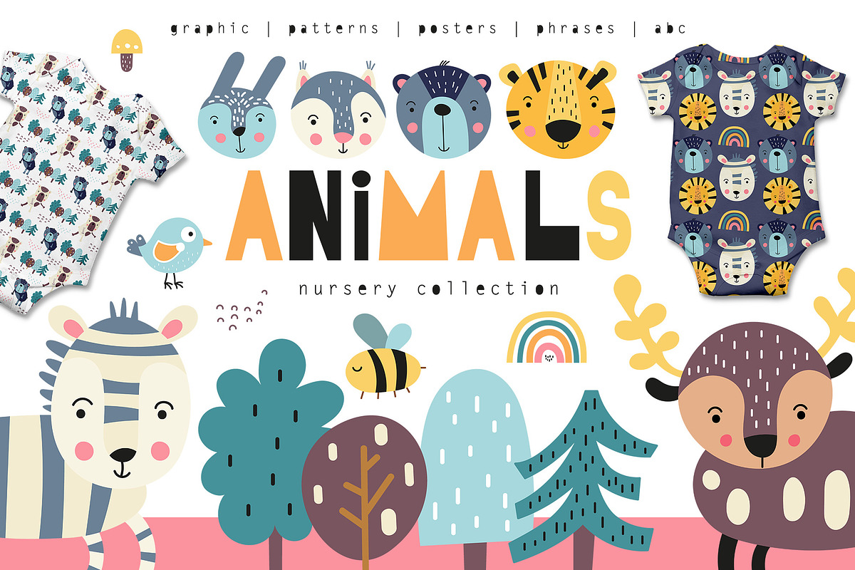 Nursery Art Animals, an Animal Illustration by Nursery Art (Photo 1 of 9)