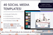 Social Media & Pinterest Rose Gold, a Social Media Template by Lady Boss Studio (Thumbnail 2 of 6)