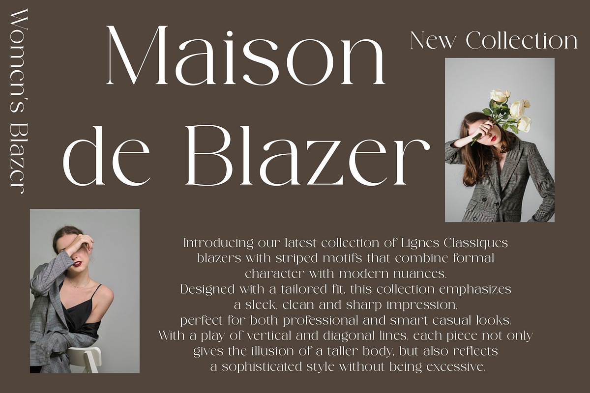 Derona | Modern And Elegant, a Serif Font by Muflieart (Photo 4 of 10)