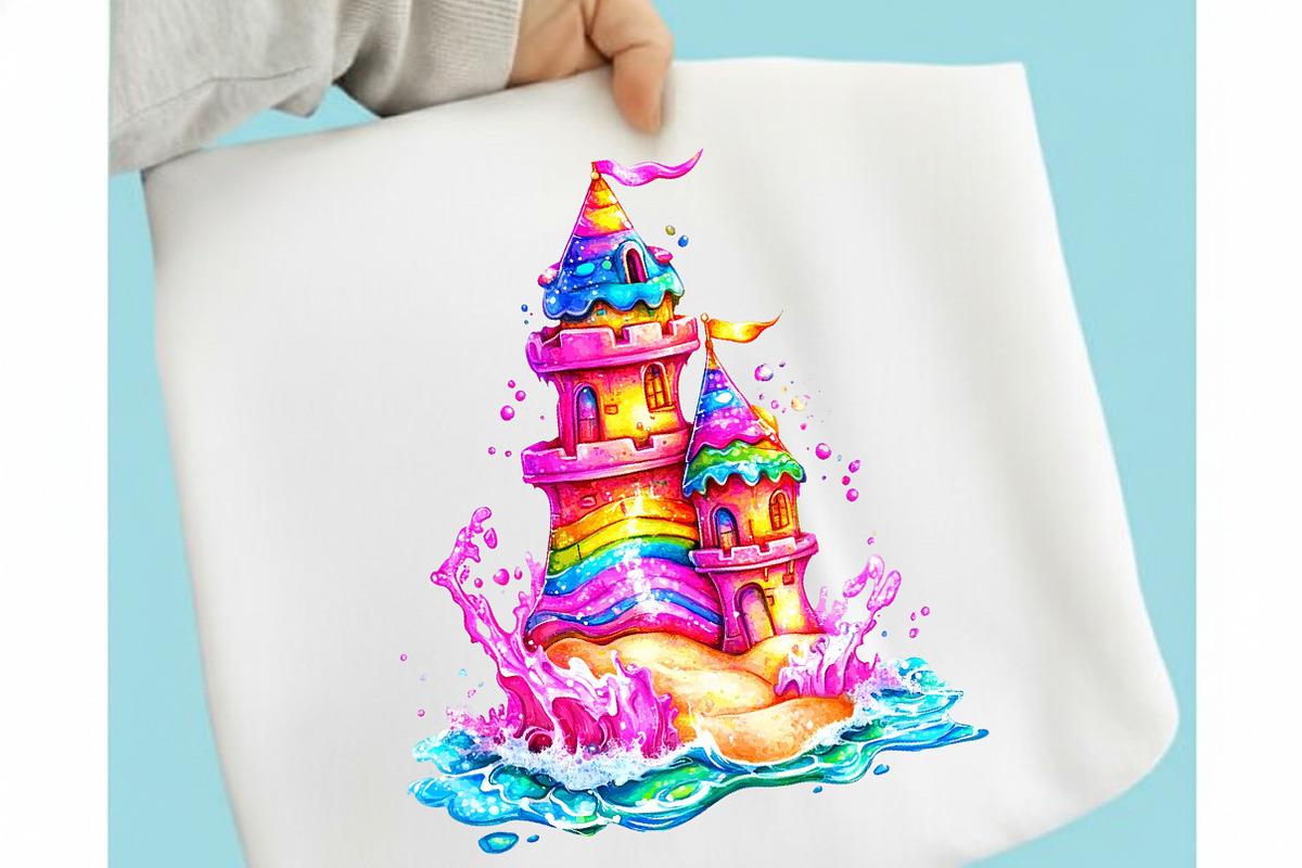 Brushstroke Neon Summer Clipart, an Illustration by designcity5 (Photo 4 of 5)