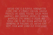 Aafsha - Handwritten Comic Font, a Handwritten Font by Creativetacos (Thumbnail 4 of 6)