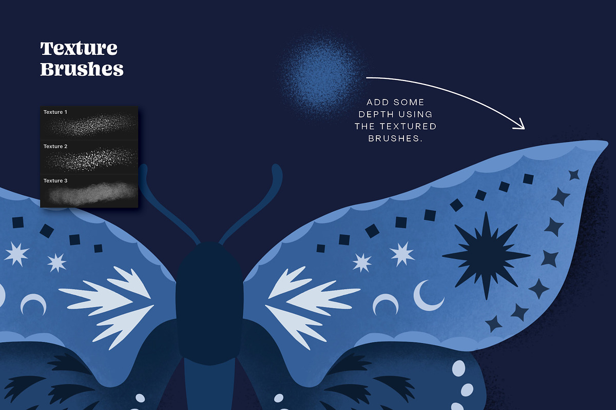 Moth Creator for Procreate, a Brush Add-On by Pencil Twist (Photo 9 of 11)