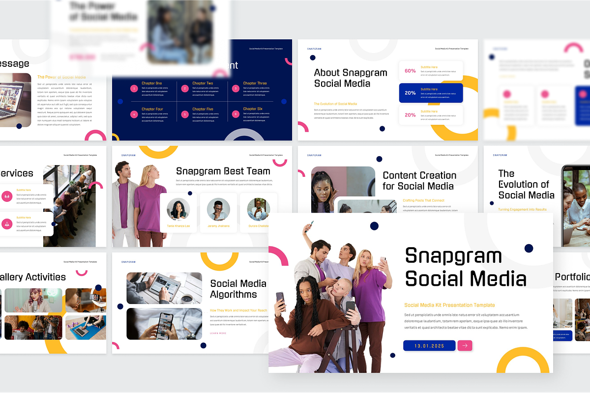 Social Media Content Kits, a Presentation Template by SquidPixey (Photo 4 of 6)