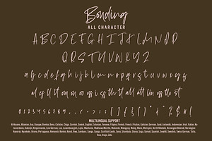 Bonding - Monoline Handwritten Font