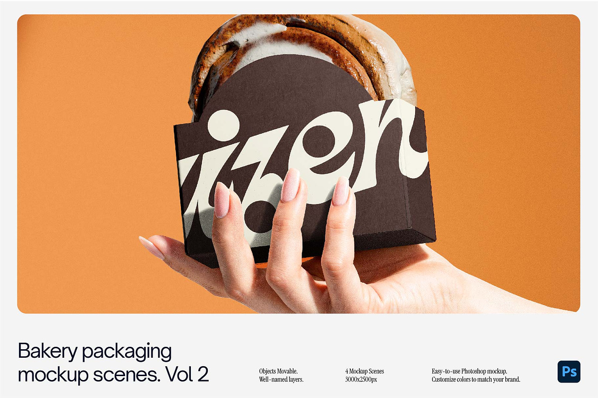 Bakery Packaging Mockup Set Vol 2., a Packaging Mockup by Creo.pt (Photo 1 of 6)