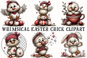 Whimsical Easter Chick Clipart, an Illustration by OK Design (Thumbnail 2 of 6)