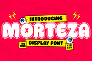 Morteza Bubble Display Font, a Handwritten Font by Letterhend Studio (Thumbnail 1 of 9)