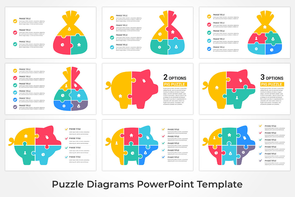 Puzzle Infographics PowerPoint, a Presentation Template by GraphicStan (Photo 7 of 13)