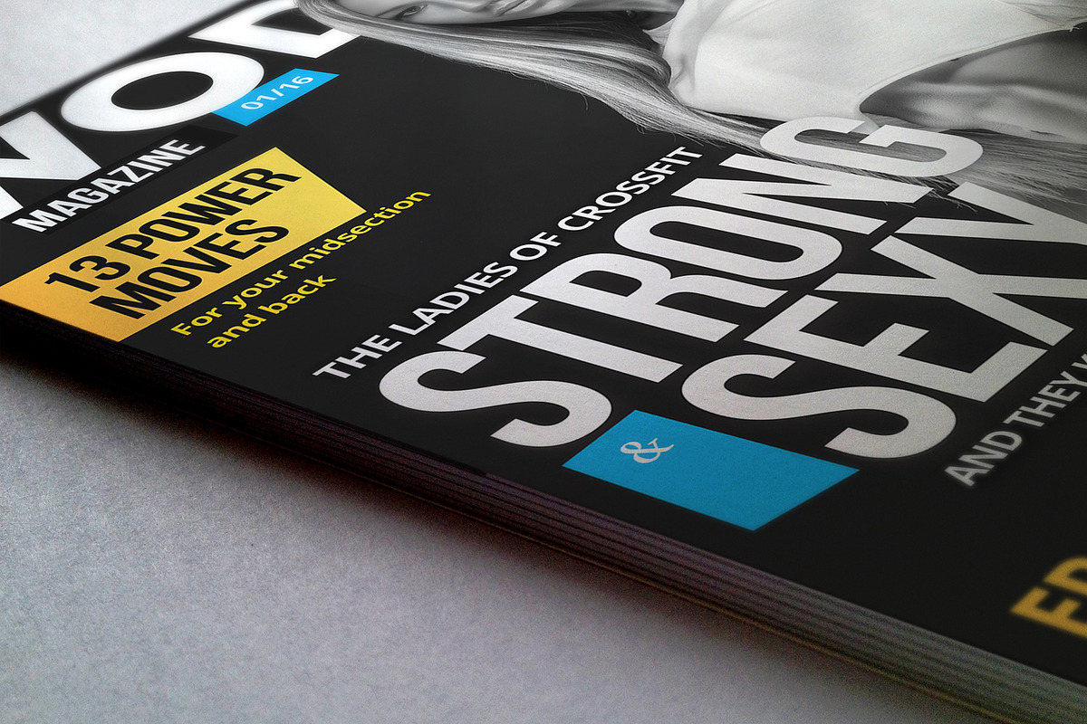 WOD Magazine cover template, a Magazine Template by Blue Monkey Media (Photo 3 of 5)