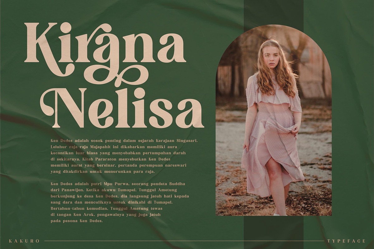 KAKURO Classy Serif Font, a Script Font by Storytype Studio (Photo 2 of 9)