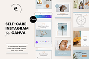 Self-Care Instagram Canva, a Social Media Template by Erin Cassidy (Thumbnail 1 of 9)
