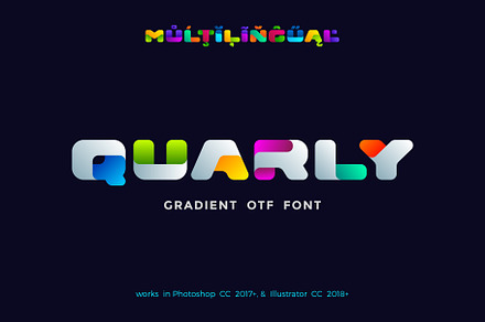 Quarly Color Font, a Symbol Font by Sentavio