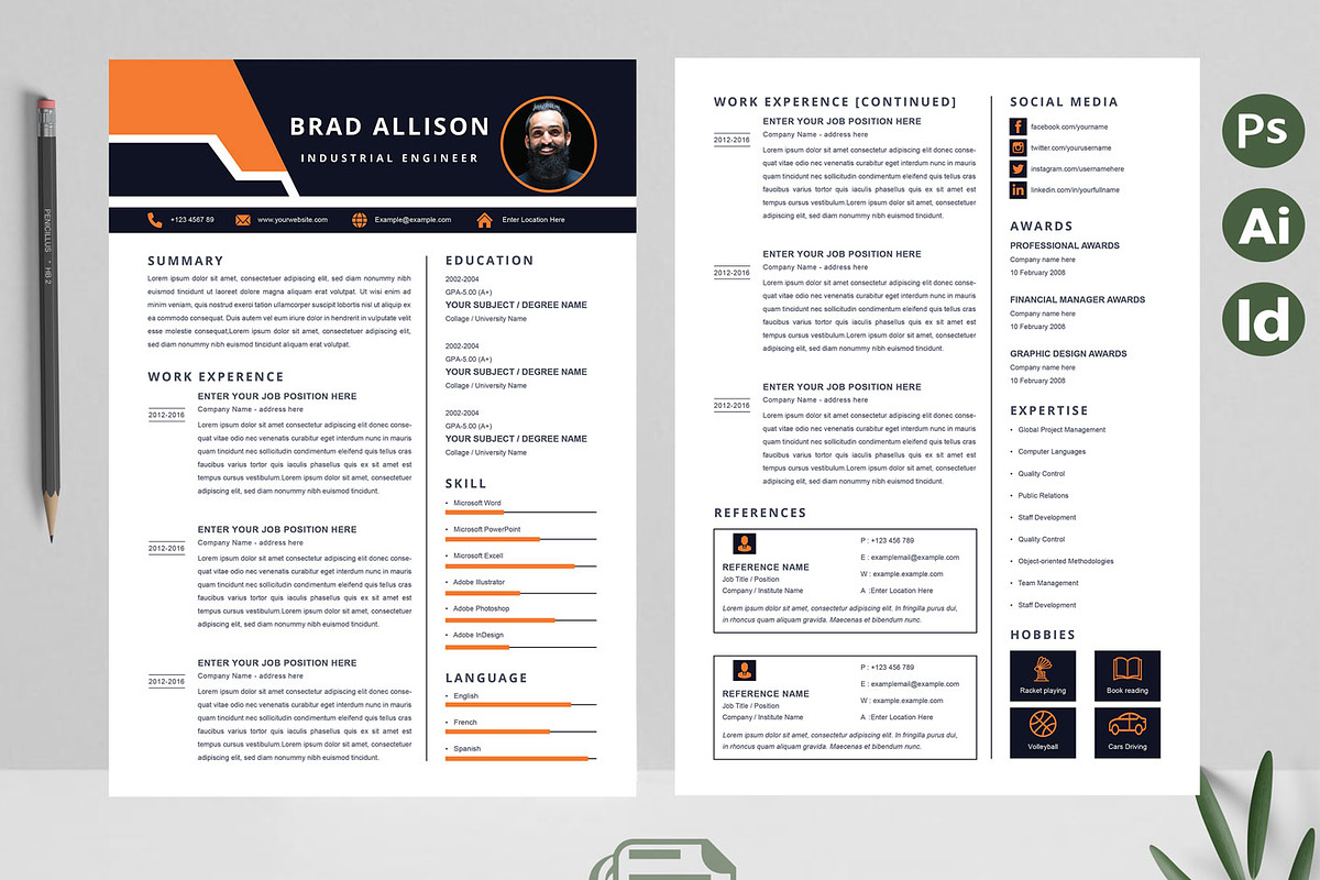 Best Selling Resume | CV Template, a Resume Template by Attractive Resume (Photo 2 of 3)