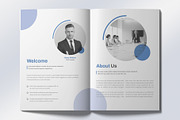 Corporate Brochure Layout with Blue, a Brochure Template by graphypix (Thumbnail 4 of 8)