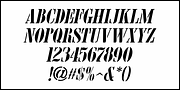 Nameplate Stencil JNL, a Font by Jeff Levine Fonts (Thumbnail 5 of 5)