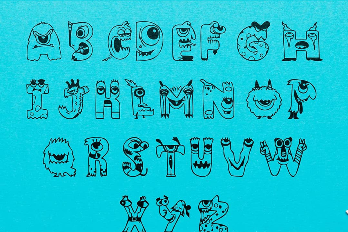 Cute Monsters, a Sans Serif Font by Dz Akali (Photo 3 of 3)