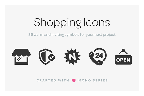 Mono Icons: Shopping preview 5