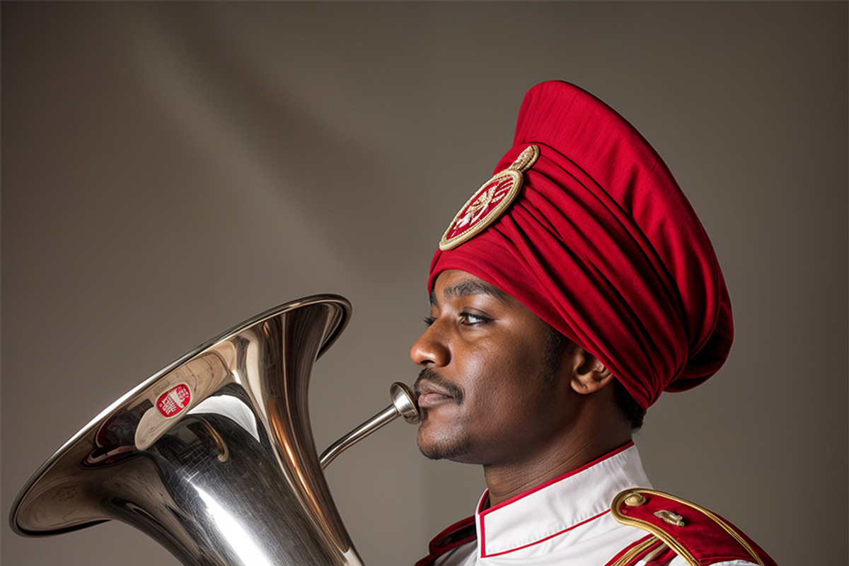 Indian Brass Band Portraits, a Person Illustration by StockVerse Creative (Photo 4 of 4)