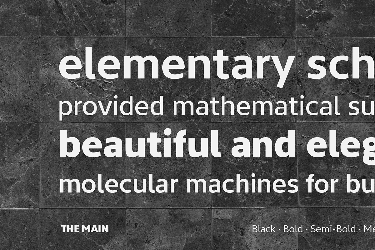 The Main - Modern Sans-Serif, a Sans Serif Font by NicolassFonts (Photo 3 of 4)